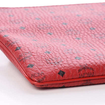 MCM Visetos Medium Crossbody Pouch Ruby Red 8 of 9