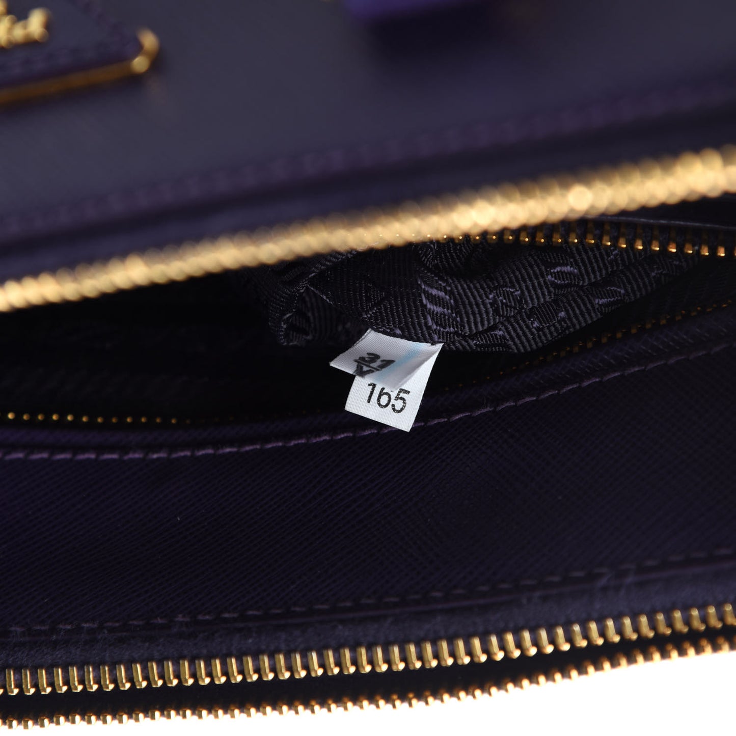Saffiano Lux Mini Galleria Double Zip Tote Uva