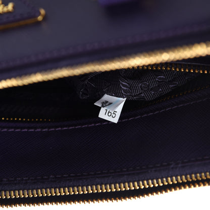 Prada Saffiano Lux Mini Galleria Double Zip Tote Uva 10 of 11