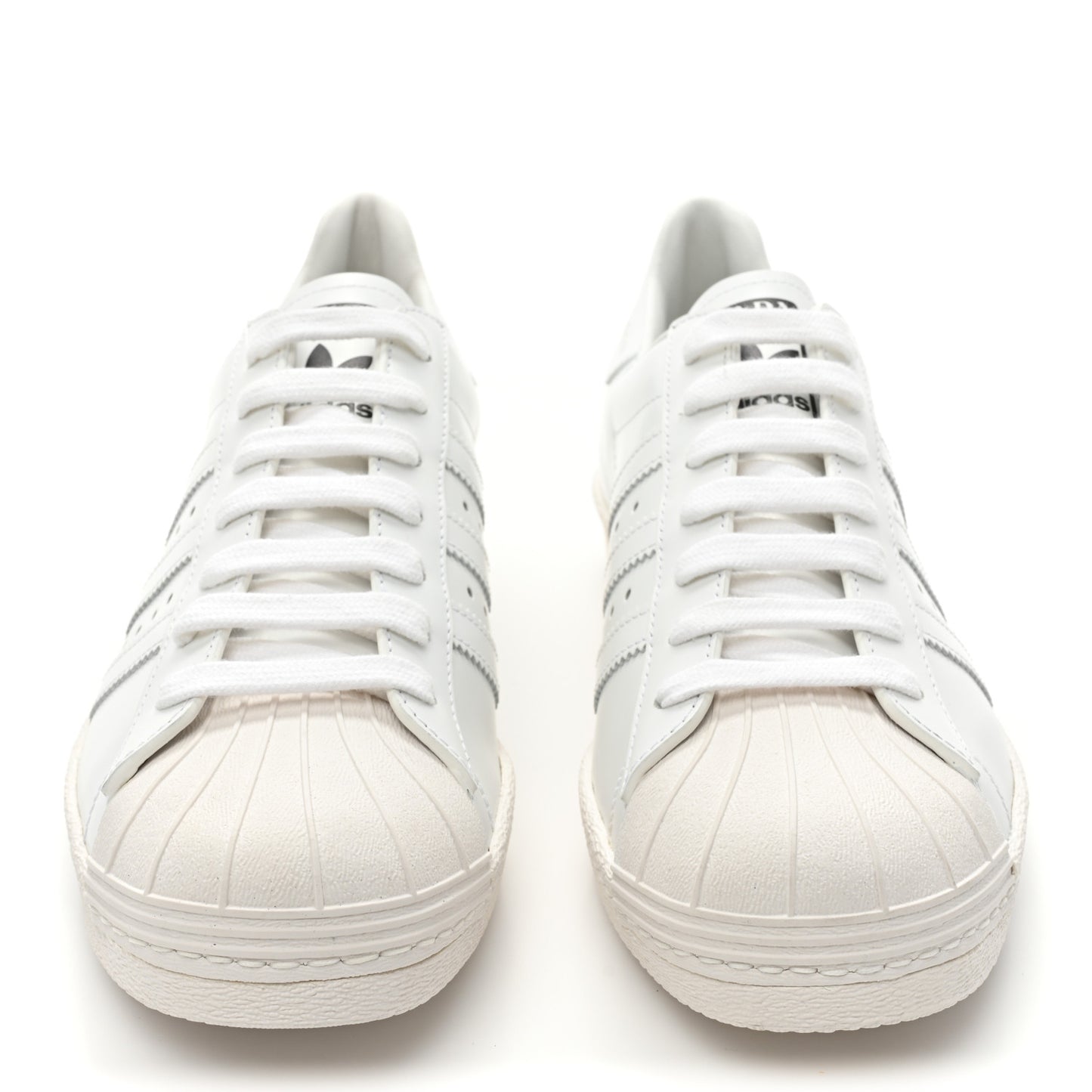 X ADIDAS Calfskin Mens Superstar 450 Low Top Sneakers 8 White