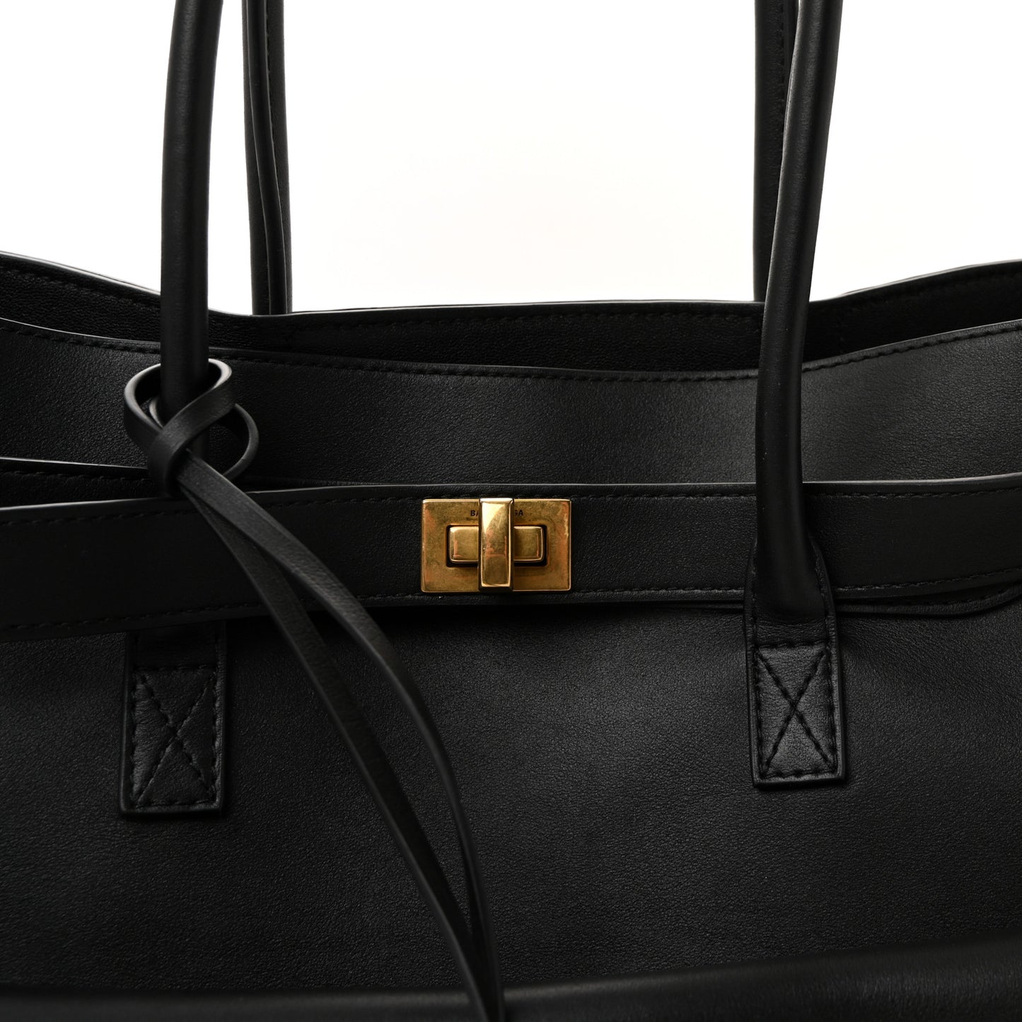 Smooth Calfskin Medium Bel Air Carry All Bag Black