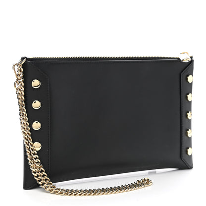 Jimmy Choo Calfskin Studded Wristlet Black 3 of 7