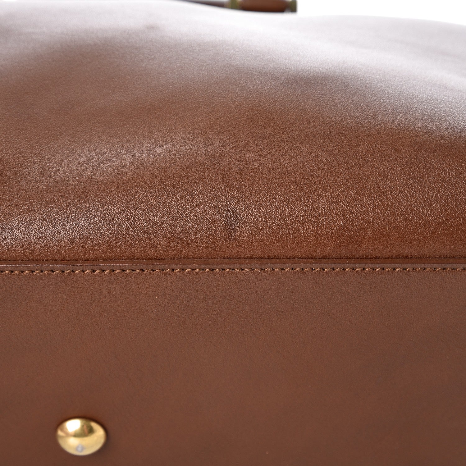 Saint Laurent Calfskin Small Classic Y Cabas Cognac 8 of 8
