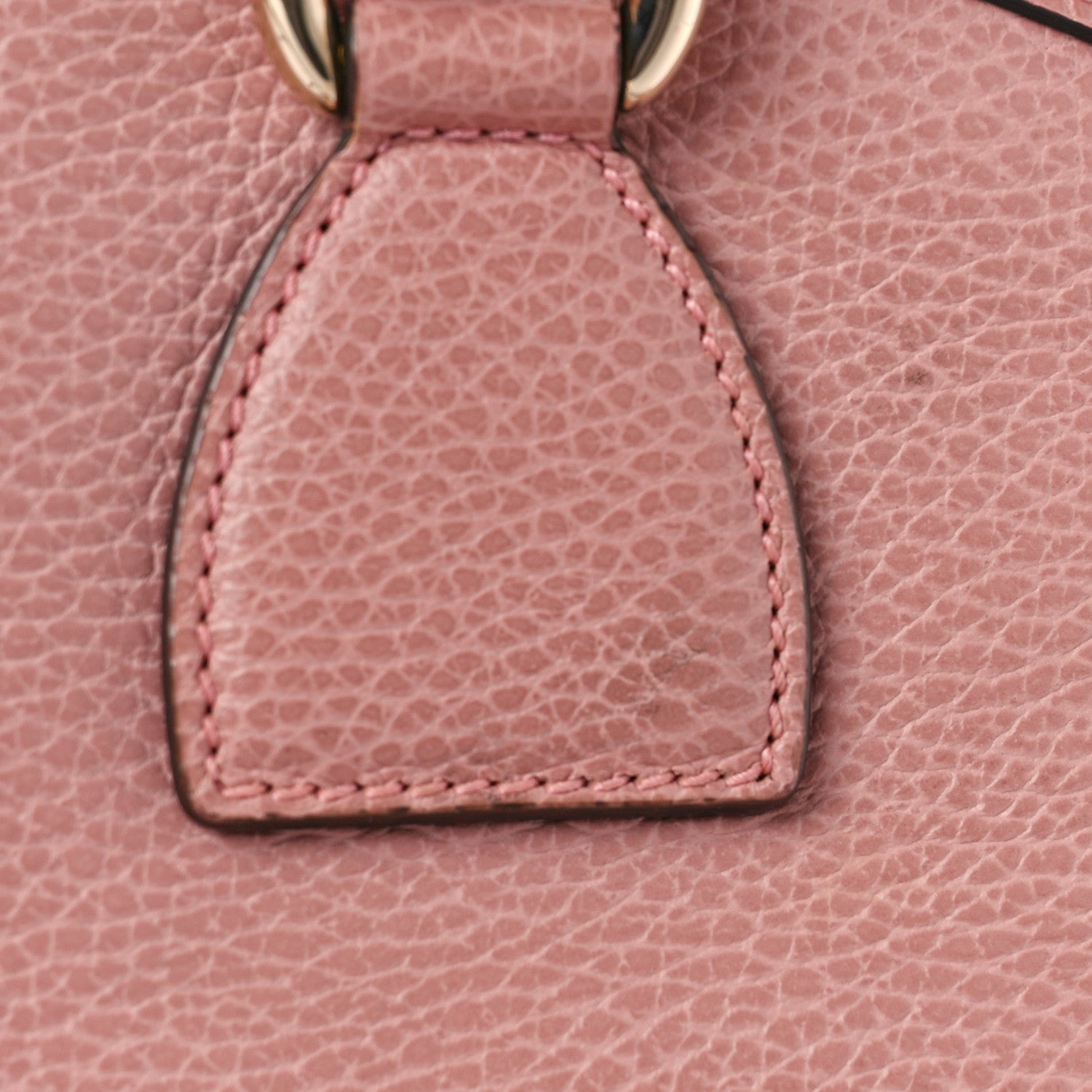 Gucci Dollar Calfskin Large GG Charm Dome Satchel Tote Soft Pink 12 of 12
