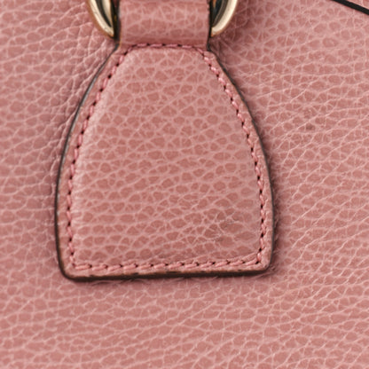 Gucci Dollar Calfskin Large GG Charm Dome Satchel Tote Soft Pink 12 of 12