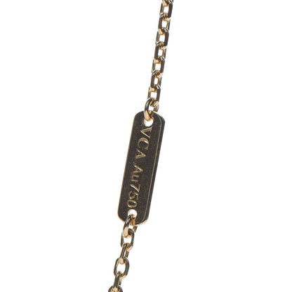 Van Cleef & Arpels 18K Yellow Gold Black Onyx Vintage Alhambra Pendant Necklace 5 of 7