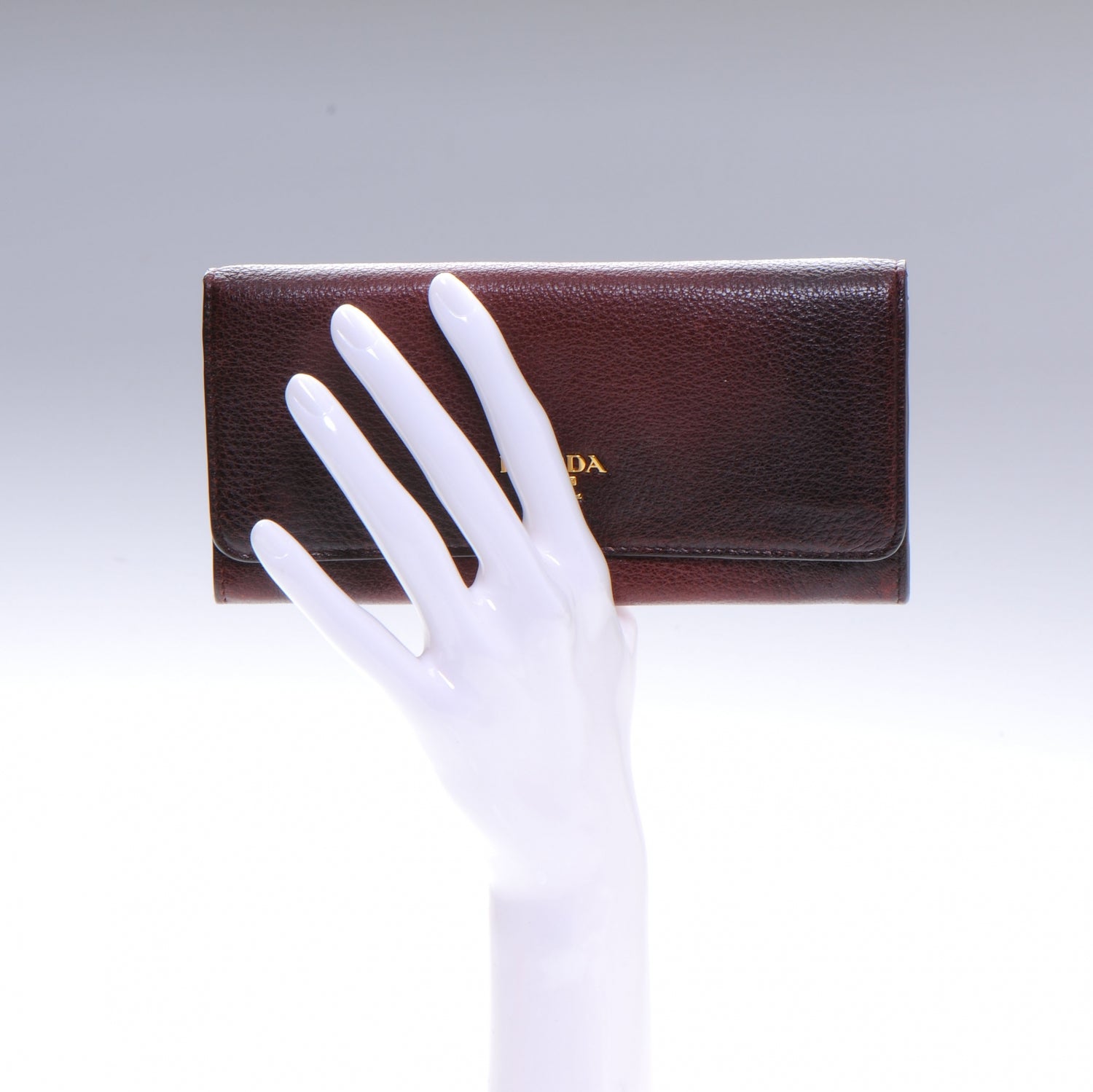 Prada Cervo Antik Metal Wallet Etrusco 2 of 9