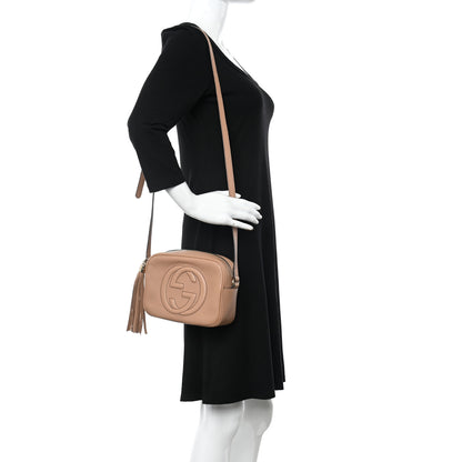 Gucci Pebbled Calfskin Small Soho Disco Bag Camelia 2 of 10