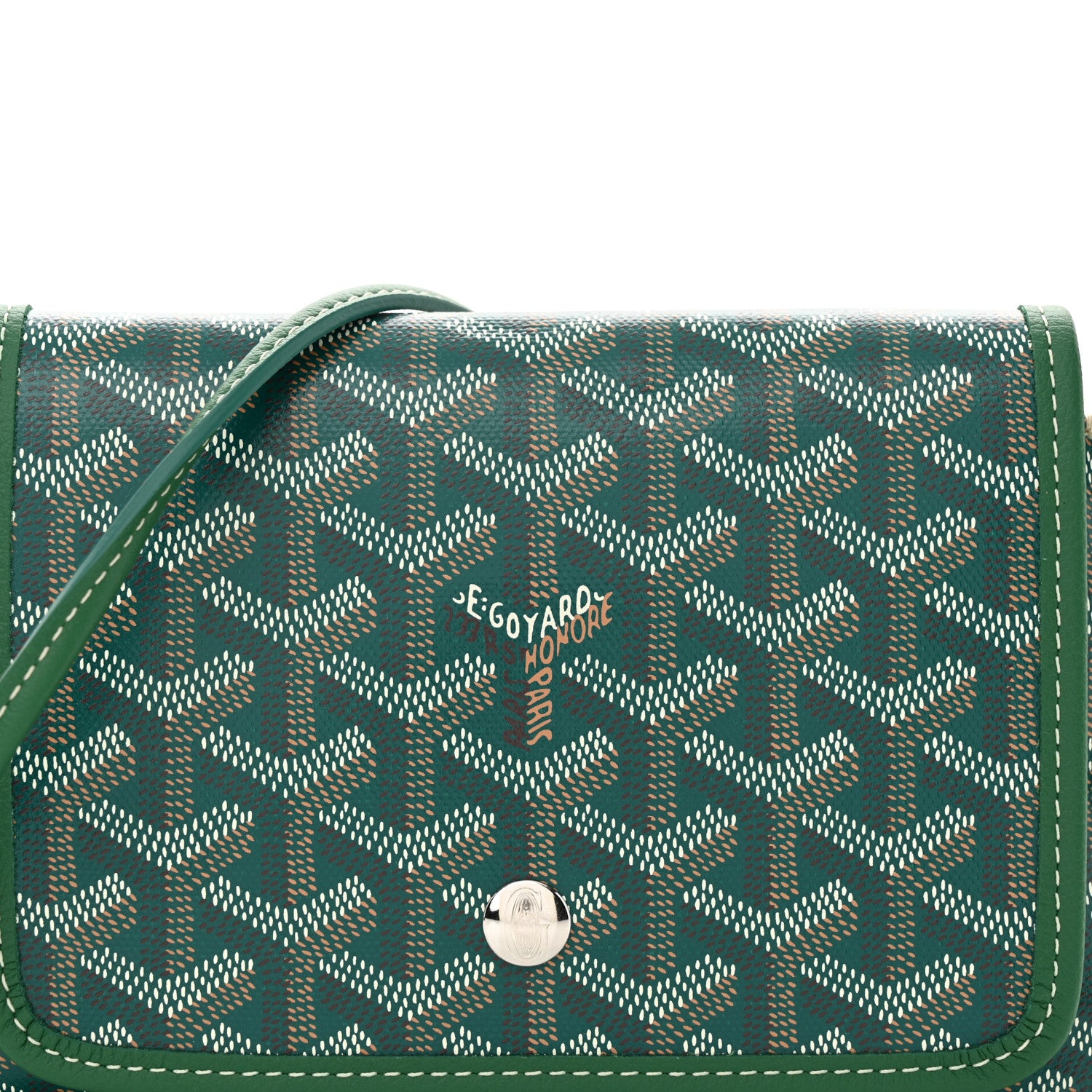 Goyard Goyardine Plumet Wallet Clutch Green 8 of 10