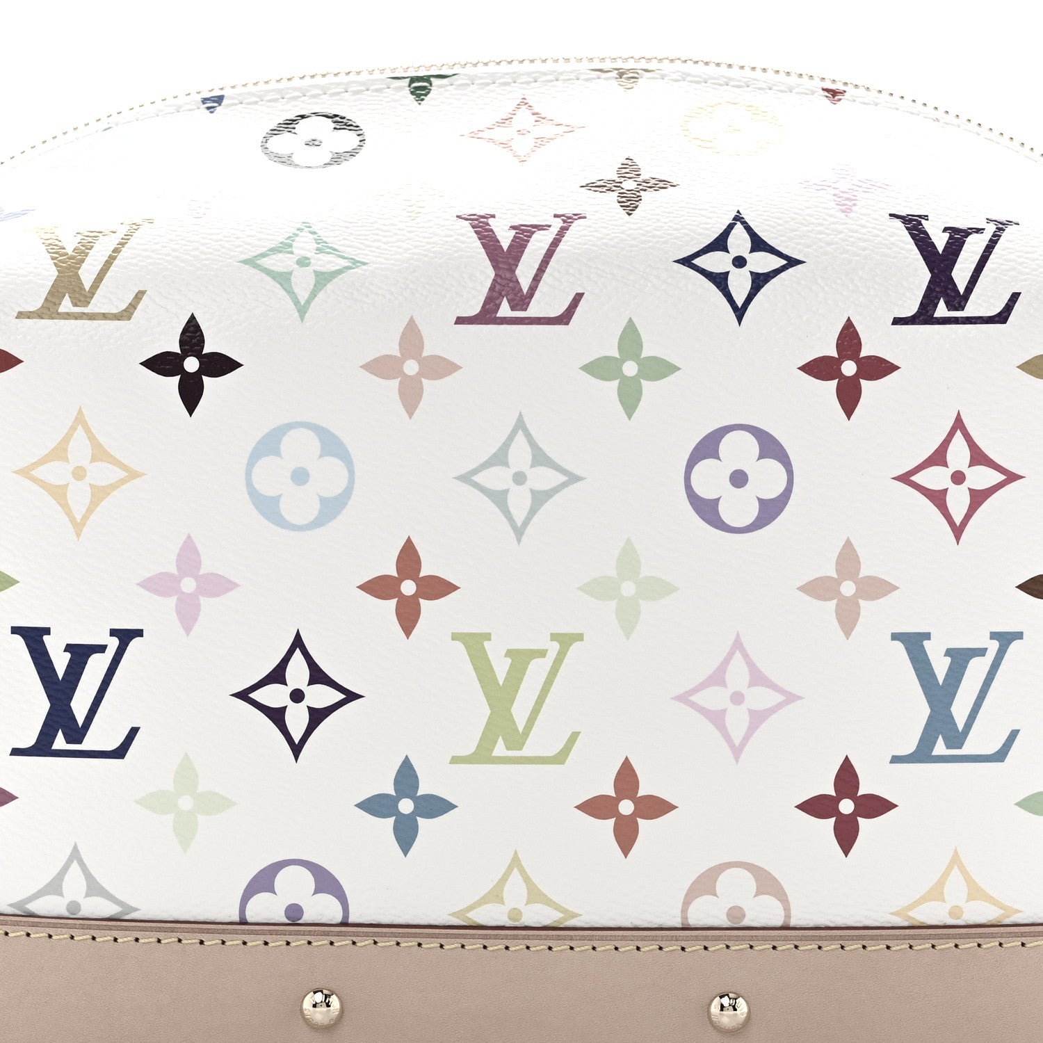 Louis Vuitton LV x TM Monogram Multicolor Cosmetic Pouch GM White 7 of 10