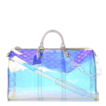 Louis Vuitton PVC Monogram Keepall Bandouliere 50 Iridescent Prism 1 of 11