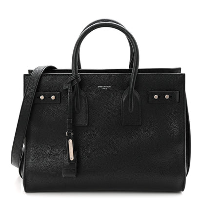 Saint Laurent Grained Calfskin Small Supple Sac De Jour Black 1 of 10