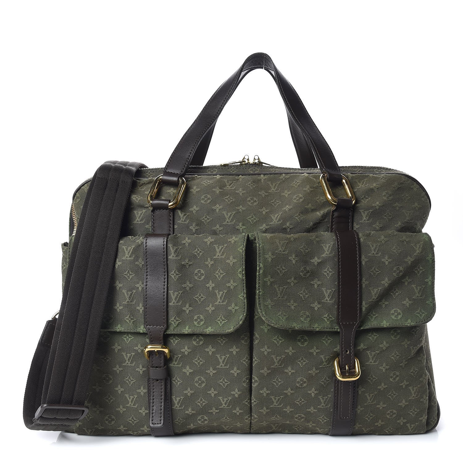 Louis Vuitton Mini Monogram Claudine Kaki TST 1 of 16