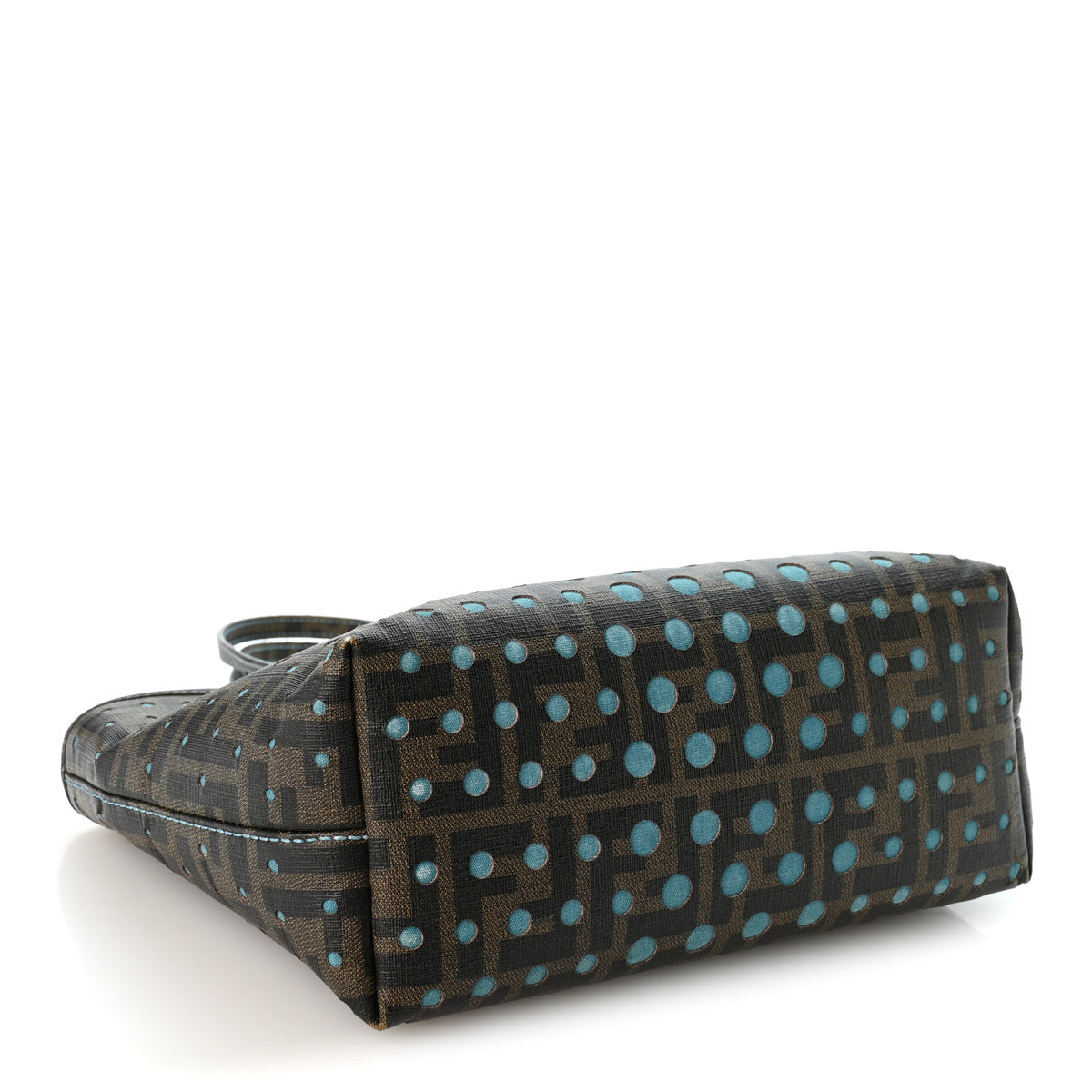 Zucca Spalmati Vitello FF Mini Roll Tote Tobacco Pavone