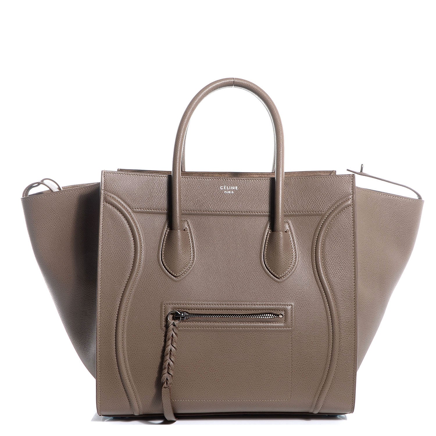 Celine Grained Calfskin Medium Phantom Luggage Taupe 1 of 8
