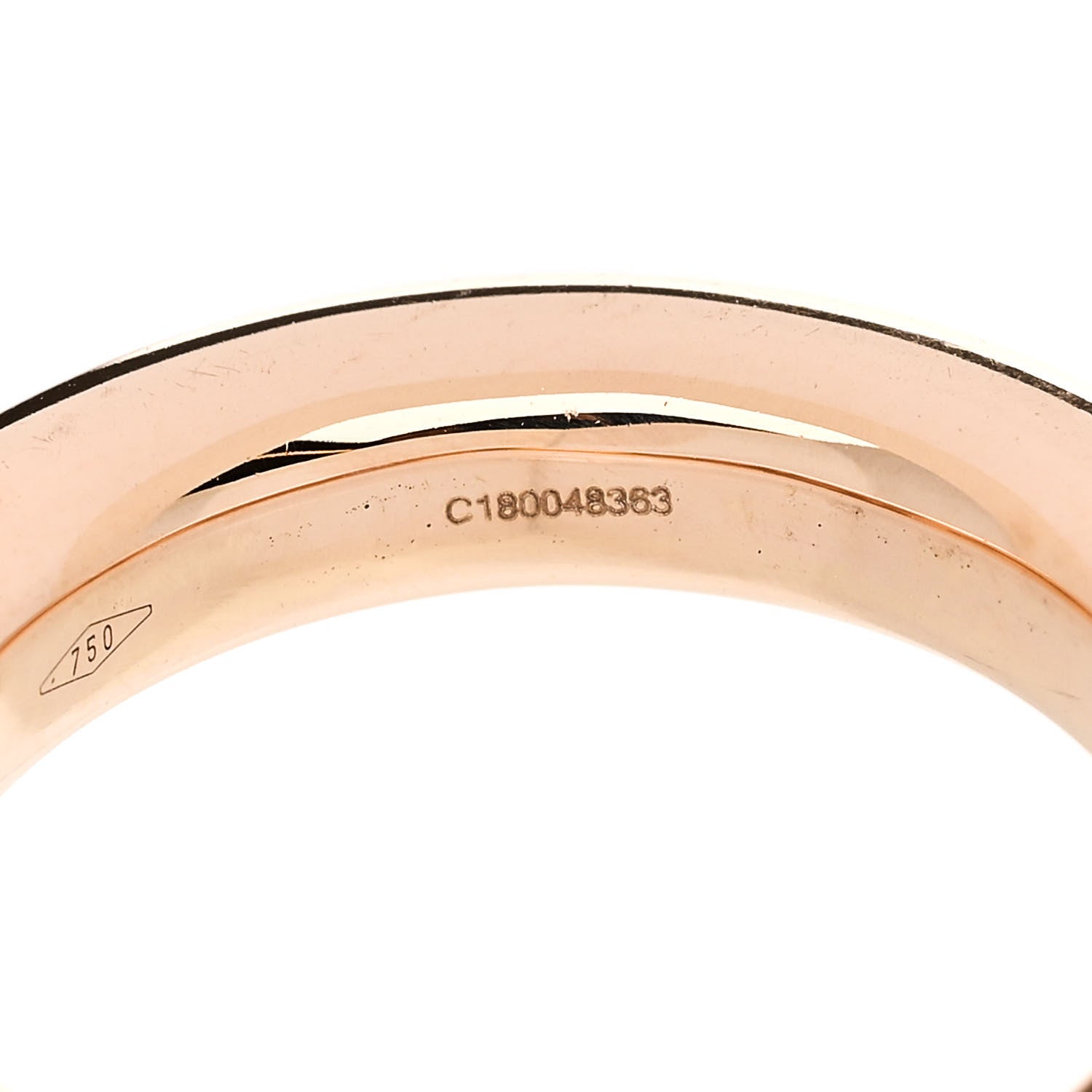Pomellato 18K Rose Gold Brown Diamond Small Iconica Band Ring 55 7.25 5 of 6