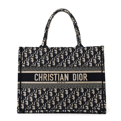Christian Dior Oblique Medium Book Tote Blue Multicolor 1 of 12