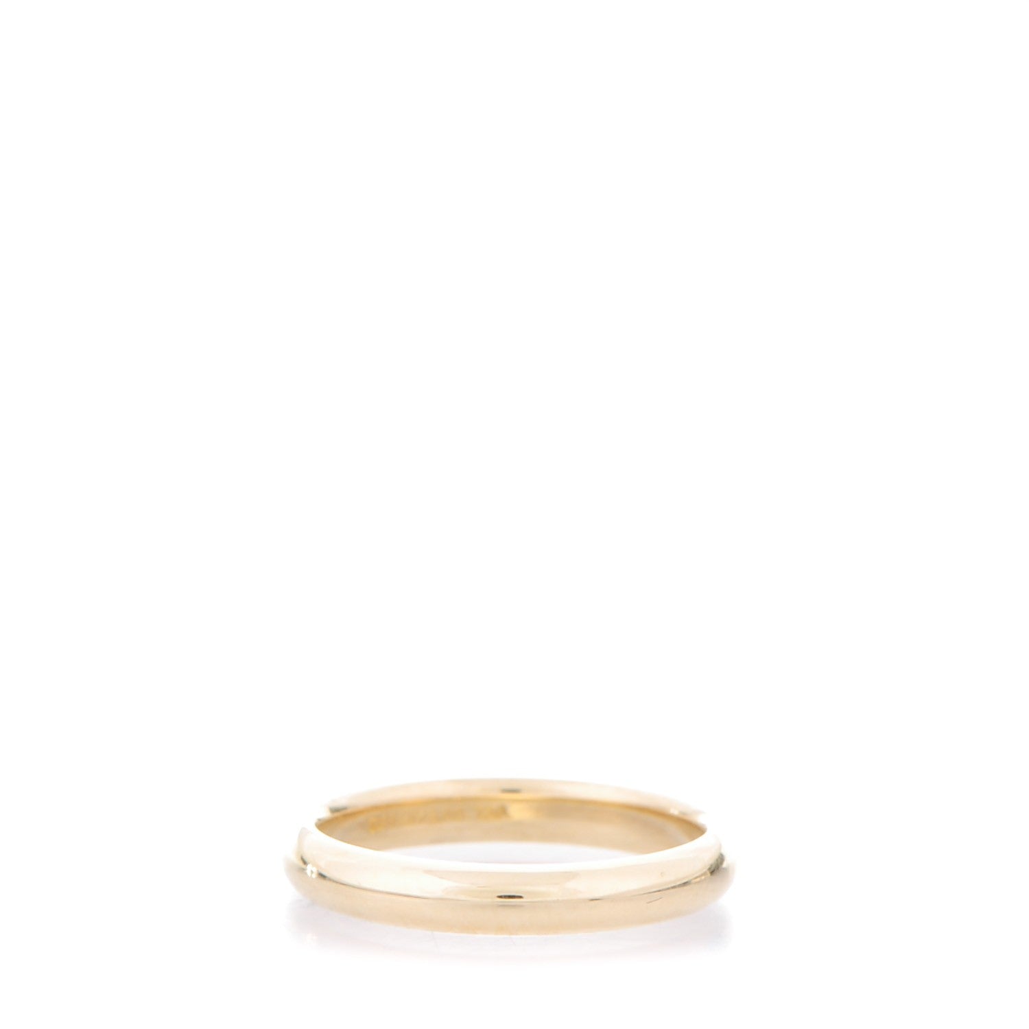 Tiffany 18k Yellow Gold Lucida Wedding Band Ring 50 5.5 1 of 3