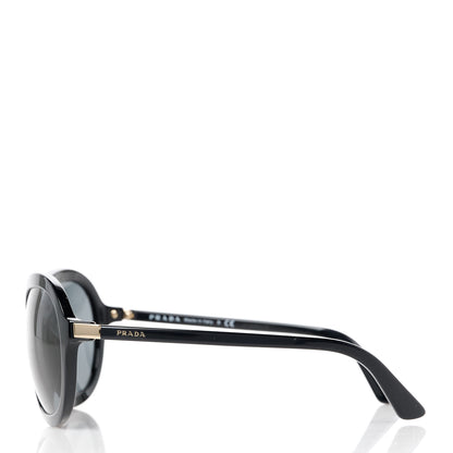 Prada Acetate Heritage Round Sunglasses SPR09V Black 3 of 8