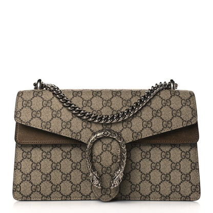 Gucci GG Supreme Monogram Small Dionysus Shoulder Bag Taupe 1 of 10