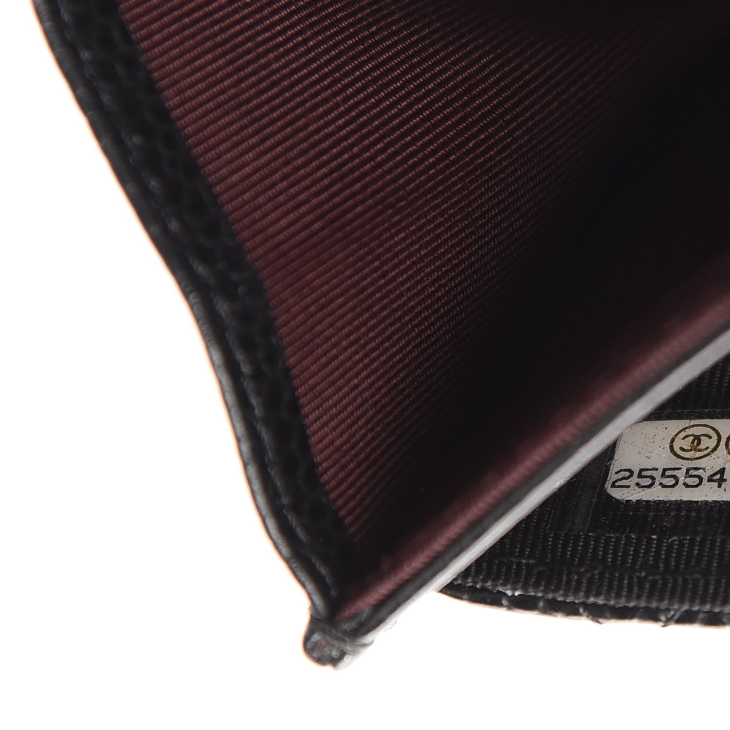 Chanel Caviar Quilted Flap Card Holder Wallet Black 8 of 9