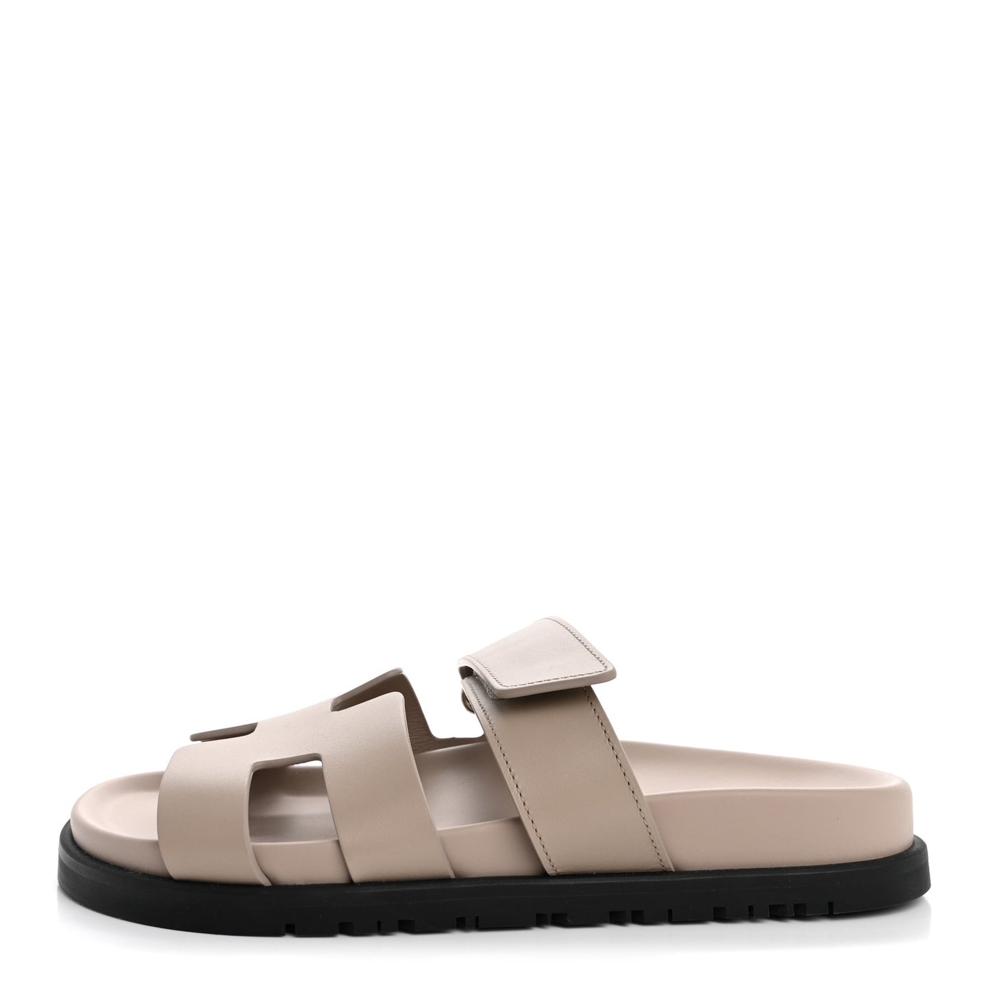 Calfskin Womens Chypre Sandals 36 Beige Mastic