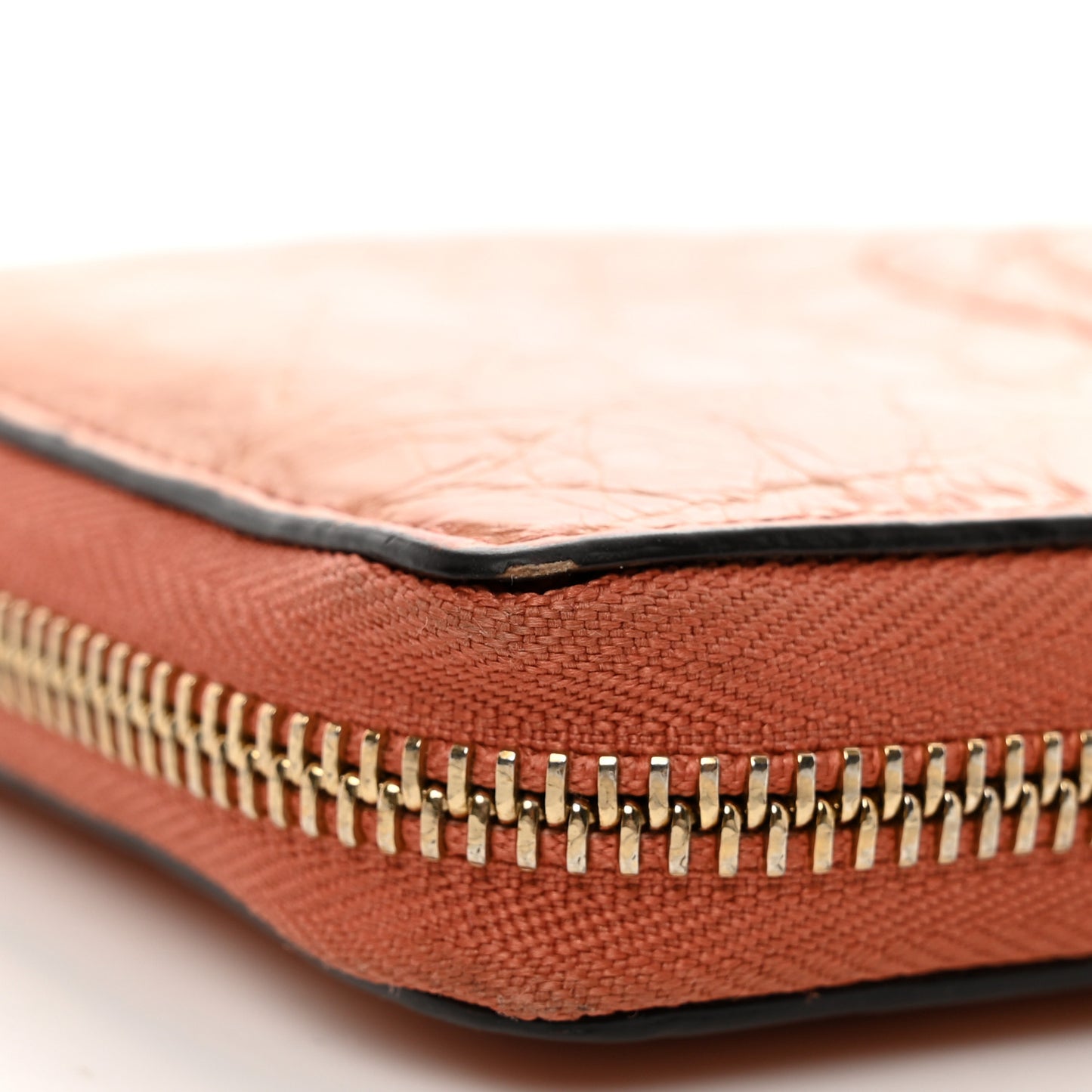 Crocodile Soho Zip Around Wallet Orange