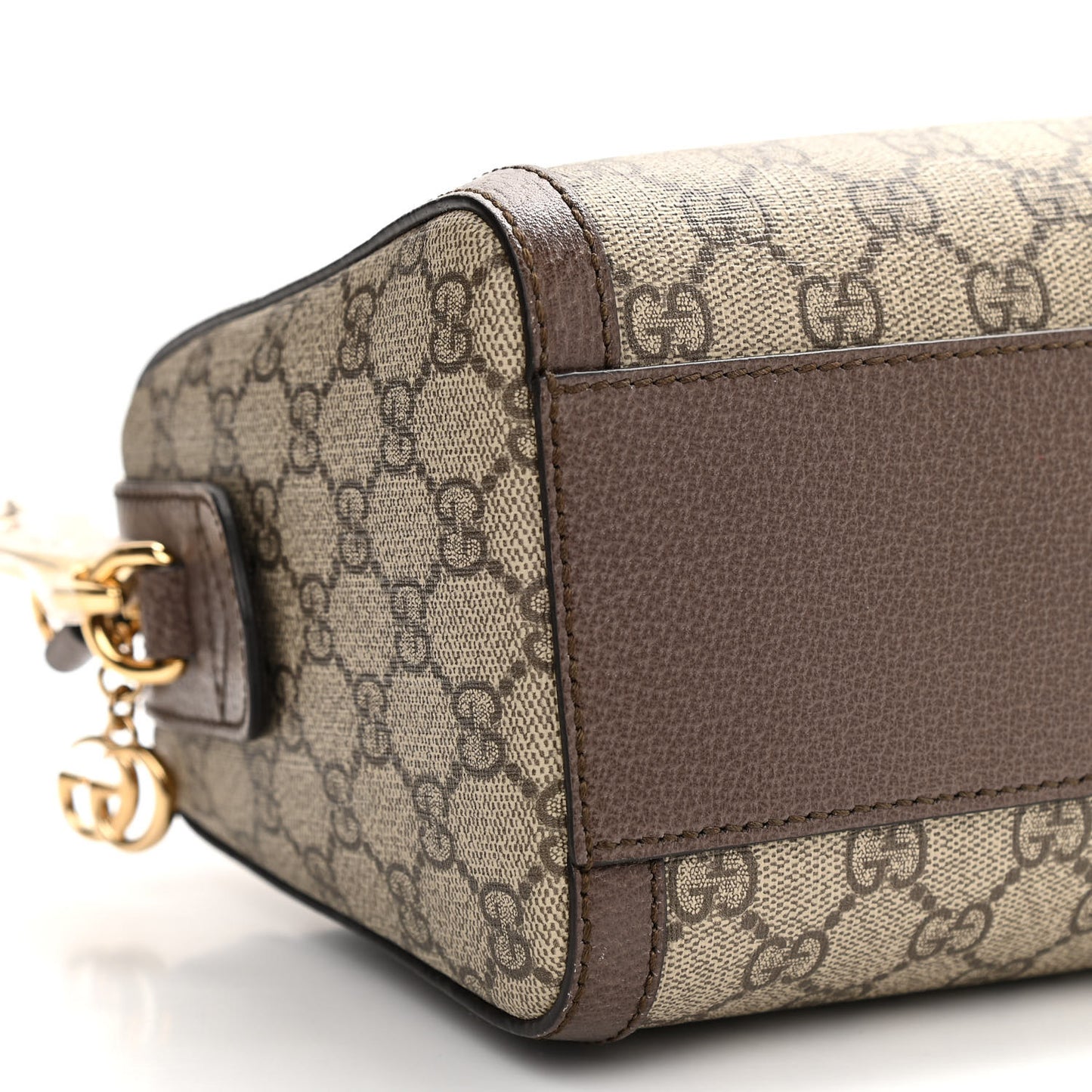 GG Supreme Monogram Web Medium Ophidia Boston Brown