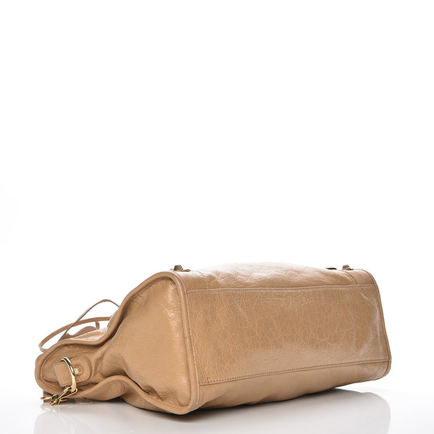 Agneau Giant 12 Gold Hardware City Beige Nougatine