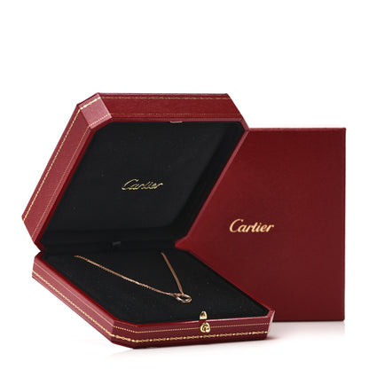 Cartier 18K Pink Yellow White Gold Trinity Double Chain Pendant Necklace 6 of 6