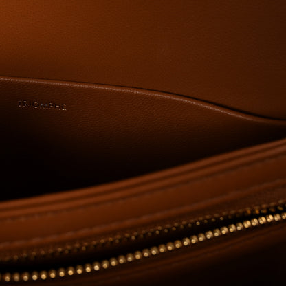 Celine Calfskin Triomphe Canvas Teen Triomphe Bag Tan 8 of 11