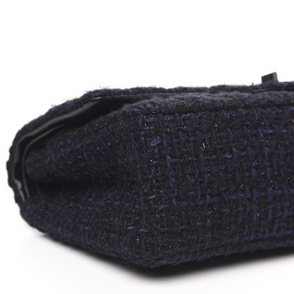 Chanel Tweed Quilted 2.55 Reissue 226 Flap Blue Black 8 of 13
