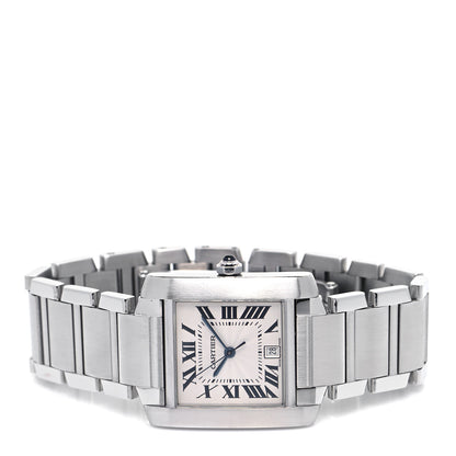 Cartier Stainless Steel 28mm Tank Francaise Automatic Watch 2 of 4
