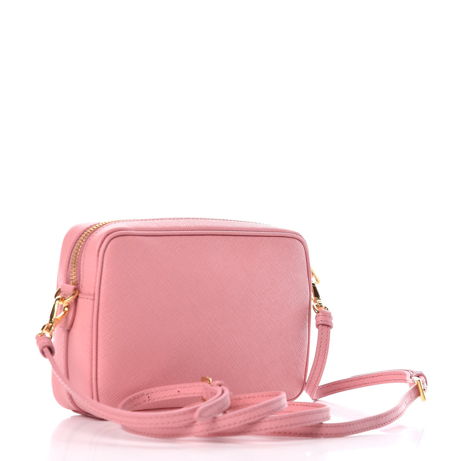 Prada Saffiano Lux Small Camera Crossbody Bag Petalo 3 of 9