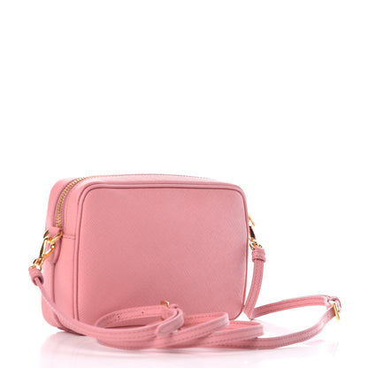 Prada Saffiano Lux Small Camera Crossbody Bag Petalo 3 of 9
