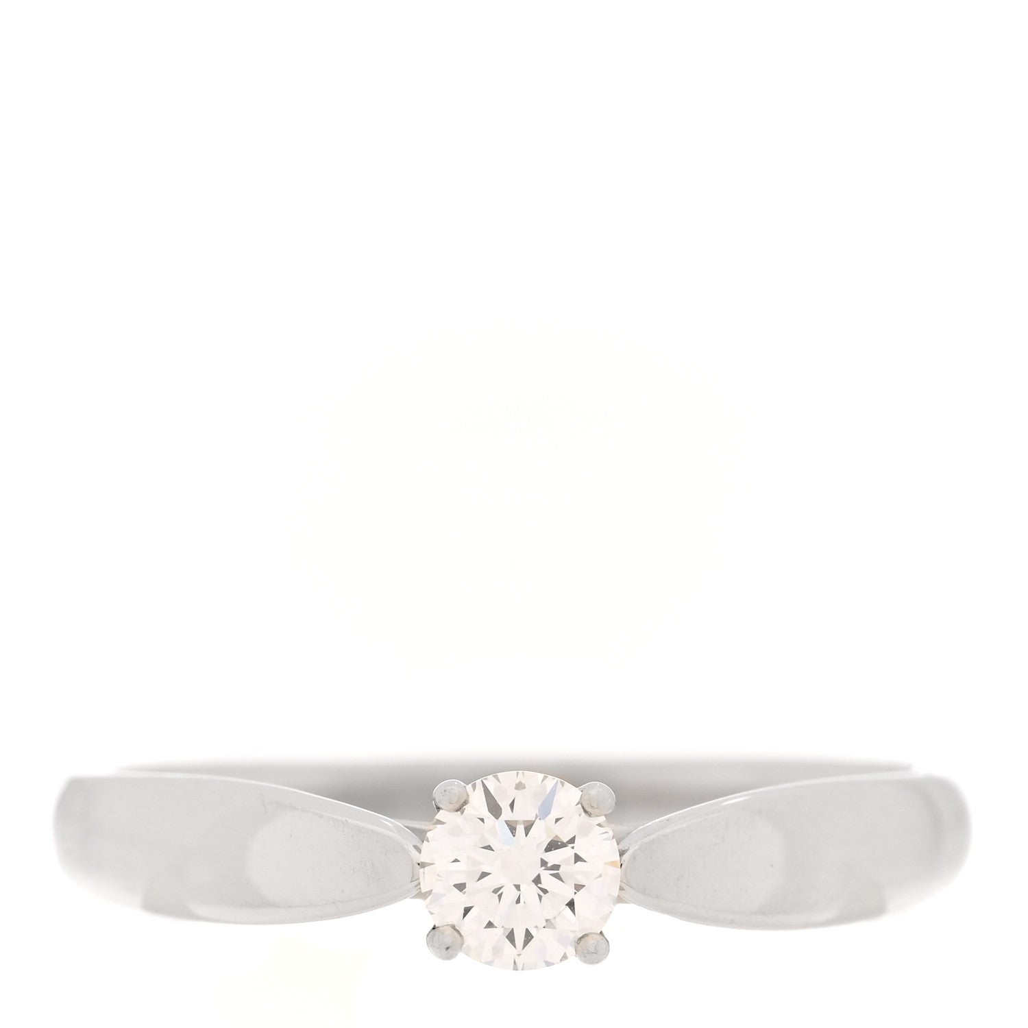 Tiffany Platinum Diamond .25ct Harmony Solitaire Engagement Ring 51 5.75 1 of 5
