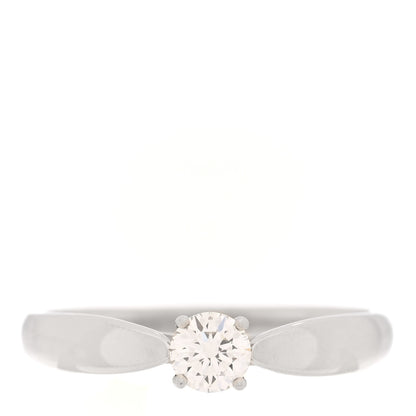 Tiffany Platinum Diamond .25ct Harmony Solitaire Engagement Ring 51 5.75 1 of 5