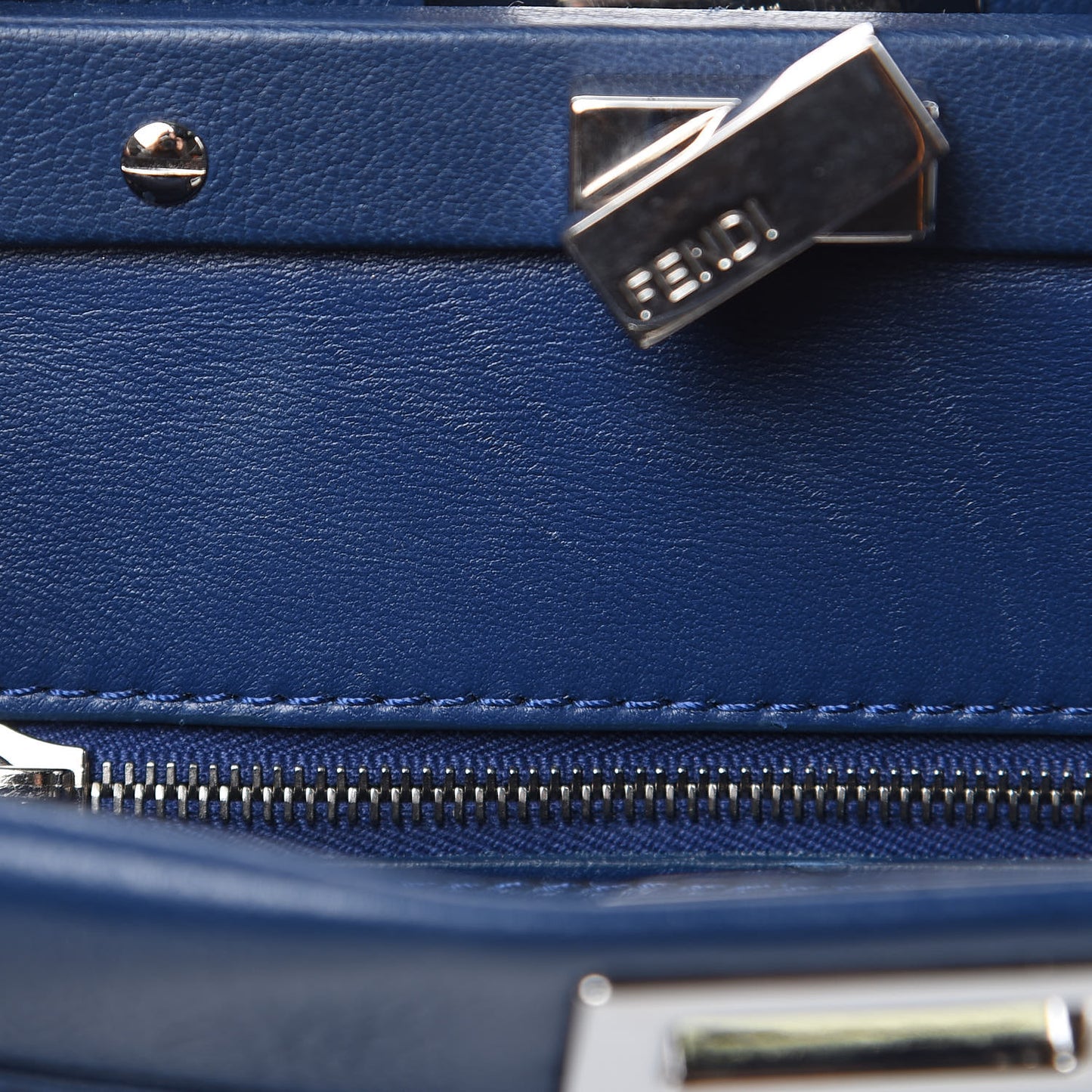 Nappa Mini Peekaboo Iconic Satchel True Blue