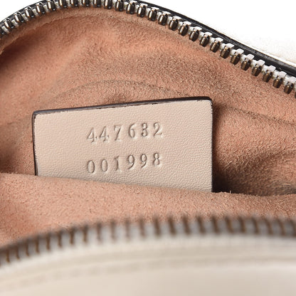Gucci Calfskin Matelasse Small GG Marmont Chain Shoulder Bag White 7 of 11