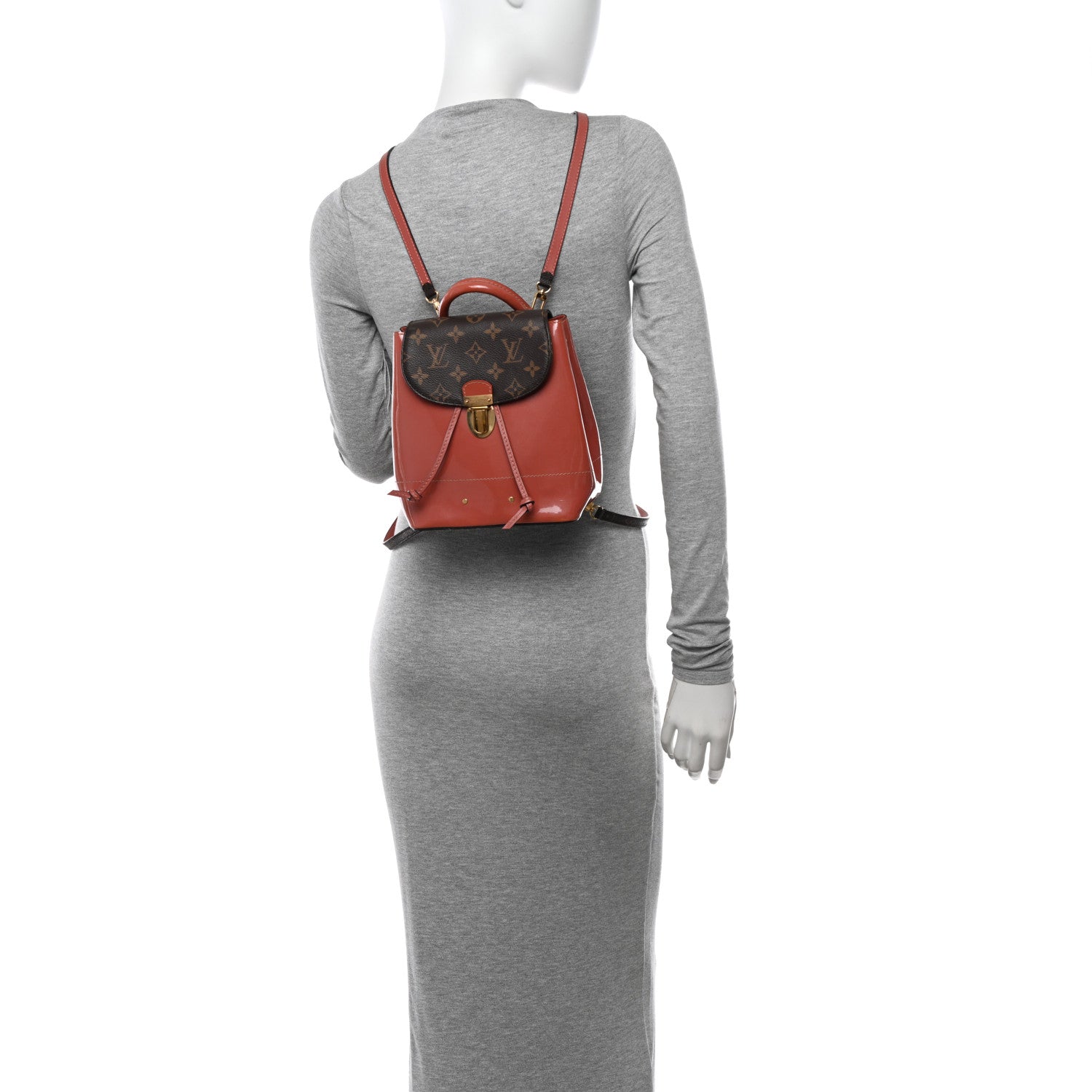 Louis Vuitton Patent Monogram Hot Springs Backpack Vieux Rose 2 of 10