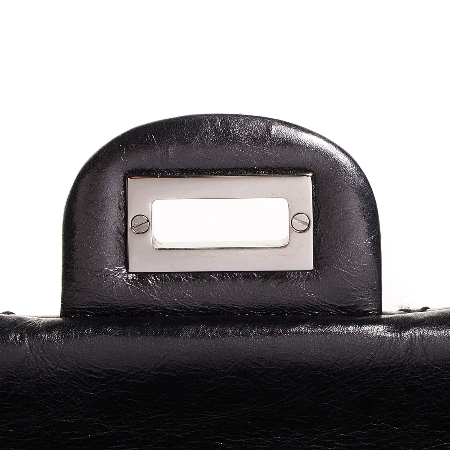 Chanel Aged Calfskin 2.55 Reissue 226 Flap Metallic Black 9 of 9