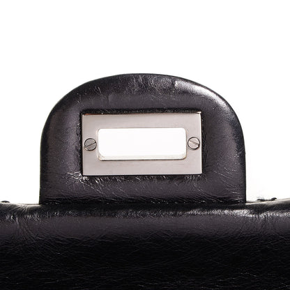 Chanel Aged Calfskin 2.55 Reissue 226 Flap Metallic Black 9 of 9