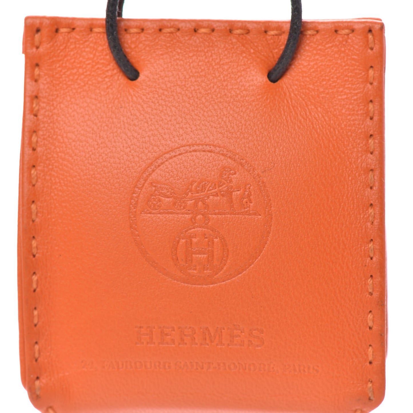 Milo Lambskin Swift Shopping Bag Charm Feu Gold