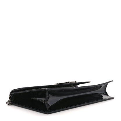 Christian Louboutin Patent Calfskin Loubi54 Crossbody Clutch Black 4 of 9