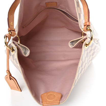 Louis Vuitton Damier Azur Graceful MM Rose Ballerine 5 of 16