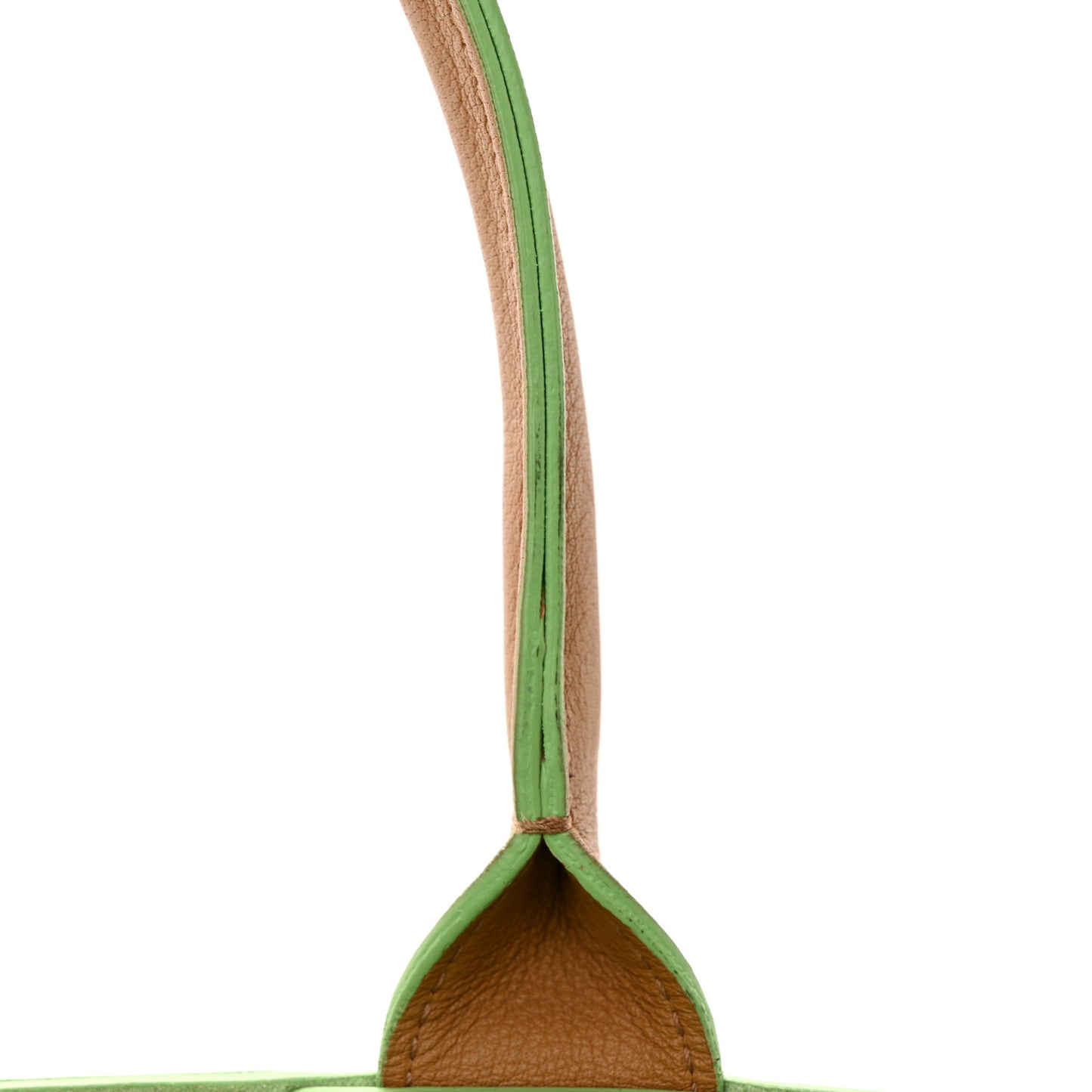 Nappa Intrecciato Small Arco Tote Carmel Pistachio