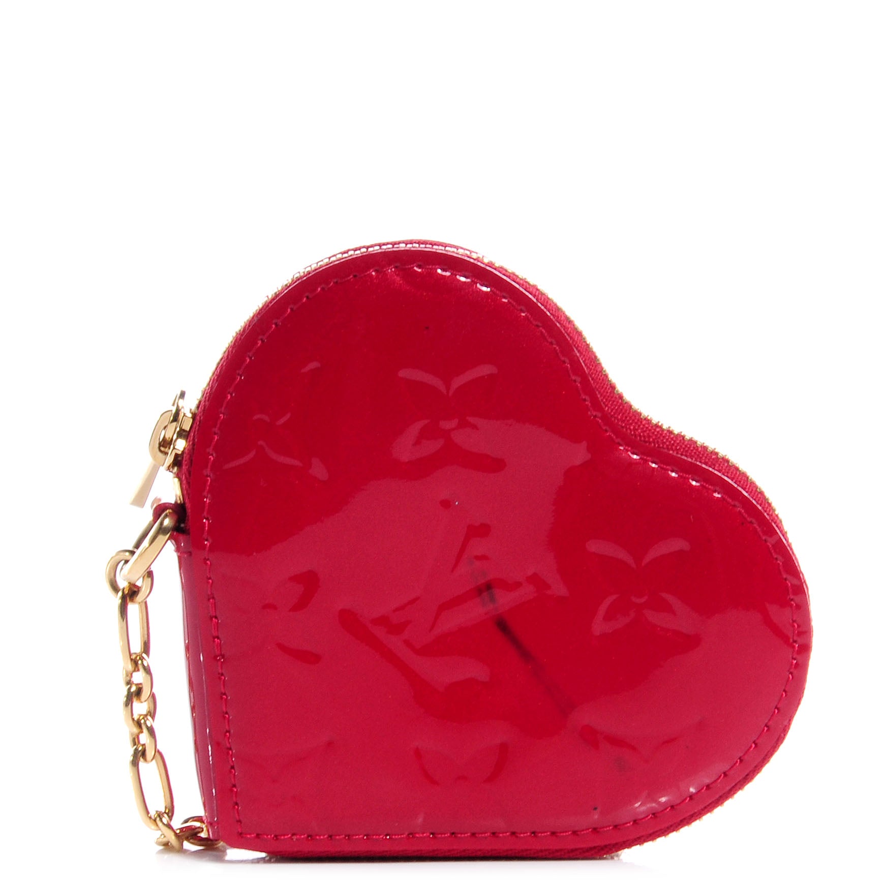 Louis Vuitton Vernis Coeur Heart Coin Purse Pomme D'Amour 1 of 7
