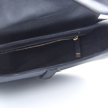 Christian Dior Grained Calfskin Saddle Bag Black 5 of 9