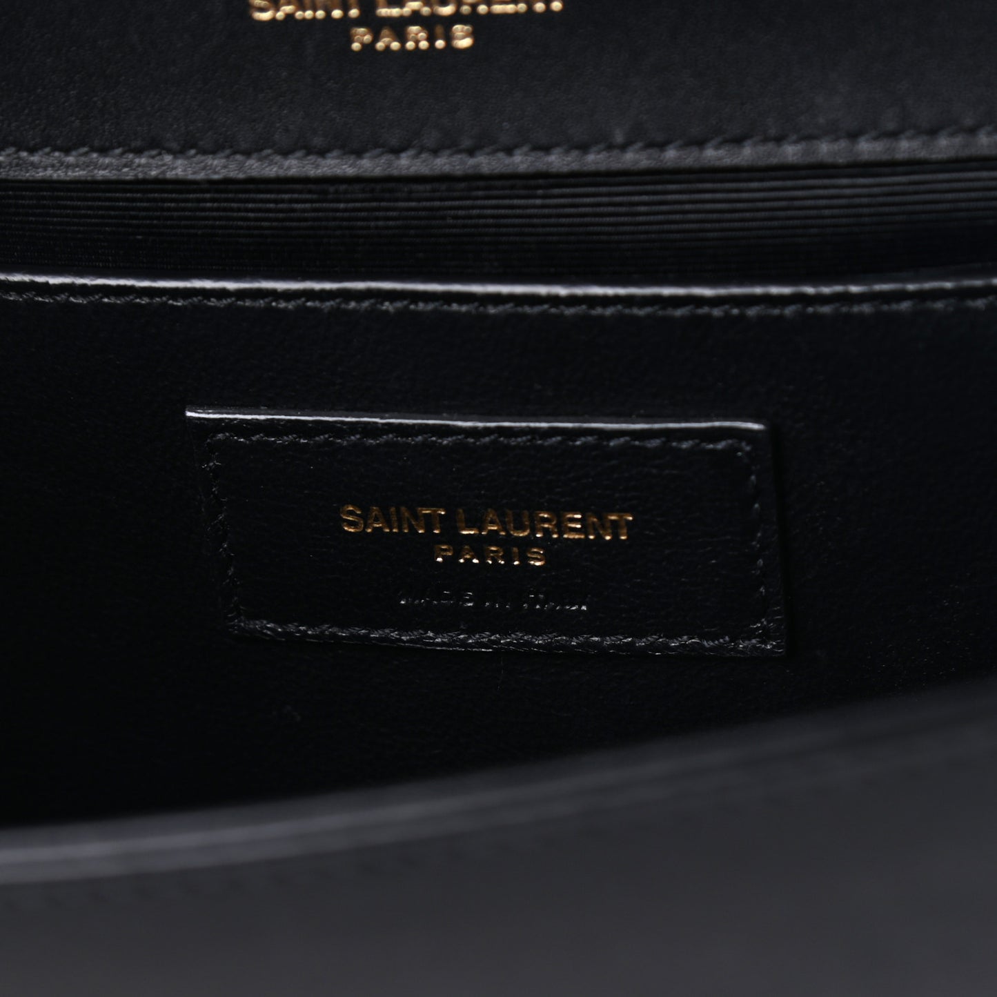 Calfskin Small Monogram Kate Satchel Black