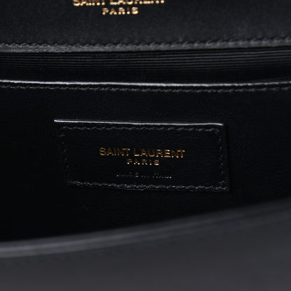 Saint Laurent Calfskin Small Monogram Kate Satchel Black 8 of 9